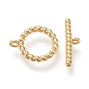 Brass Toggle Clasps KK-F820-03B-G-2