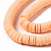 Handmade Polymer Clay Beads Strands CLAY-R089-8mm-148-2