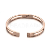 Ion Plating(IP) 304 Stainless Steel Bangles BJEW-E277-29B-RG-2