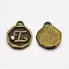Antique Bronze Plated Alloy Rhinestone Charms LS-ALRI-J152-L-NF-1