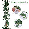 Plastic Artificial Eucalyptus Rattan DIY-WH0671-123-4