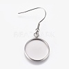 304 Stainless Steel Dangle Earrings EJEW-WH0001-A01-1