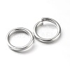 Eco-Friendly PVD Vacuum Plating & Long-Lasting Plated Brass Open Jump Rings KK-E663-4mm-P-2