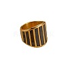 304 Stainless Steel with Natural Shell Finger Rings FS-WG31488-05-2