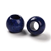 Synthetic Gemstone Imitation Lapis Lazuli European Beads G-R488-01L-3