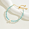 Chic Synthetic Turquoise Adjustable Slider Bracelets for Women's Fashion Accessories ZZ6600-1