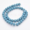 Synthetic Turquoise Round Beads Strands G-G735-13F-10mm-2