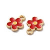 Alloy Enamel Charms ENAM-D043-02G-03-2