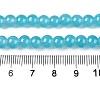 Baking Paint Imitation Jade Glass Round Bead Strands DGLA-Q021-6mm-07-5