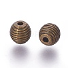 Tibetan Style Alloy Beehive Beads PALLOY-6662-AB-NR-2