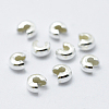 925 Sterling Silver Crimp Bead Cover STER-L063-06A-S-1