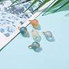 Electroplate Glass Beads Pendants PALLOY-JF00657-5