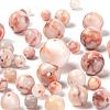 340Pcs 4 Sizes Natural Red Netstone Round Beads G-LS0001-35-4