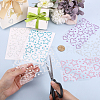 6Pcs 6 Colors Self Adhesive Acrylic Rhinestone Face Gems Stickers AJEW-HY0002-80-3