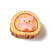 Cute Pig Theme Resin Imitation Food Decoden Cabochons RESI-U0003-02D-1