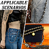 Skull Zinc Alloy Link Chain Belts AJEW-WH0070-24AS-2