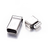 304 Stainless Steel Magnetic Clasps X-STAS-E055-11-4