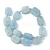Natural Aquamarine Beads Strands G-C098-A10-01-3