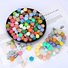 Hexagonal Silicone Focal Beads SI-JX0020A-113-3