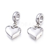 Tarnish Resistant 304 Stainless Steel European Dangle Charms STAS-M274-113P-1