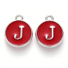 Platinum Plated Alloy Enamel Charms LS-X-ENAM-S118-03J-P-1