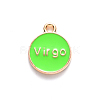 Alloy Enamel Pendants X-ENAM-S124-01A-06B-3