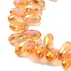 Electroplate Glass Beads Strands EGLA-B006-01A-HR01-3