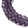 Transparent Glass Beads Strands EGLA-A035-T4mm-D15-4