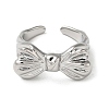 Brass Open Cuff Ring RJEW-C037-04P-2