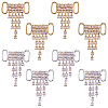 8Pcs 2 Colors Alloy Rhinestone Shoe Decoration FIND-GF0007-25-1