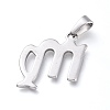Non-Tarnish 304 Stainless Steel Pendants STAS-L210-06E-P-2