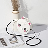 Cat PU Leather Shoulder Bag Making Kits ANIM-PW0002-31A-1