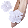 1 Pair Flower Cloth Shoe Decoration AJEW-DR0001-65B-1