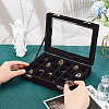 Rectangle Velvet Jewelry Presentation Boxes with 24 Compartments VBOX-WH0016-02A-3