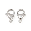 Tarnish Resistant 316 Surgical Stainless Steel Lobster Claw Clasps STAS-316-FL12A-4