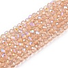 Electroplate Glass Beads Strands EGLA-A044-T1mm-L20-1
