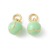 Brass Enamel Pendants KK-P294-38G-04-1