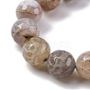 Natural Dragon Veins Agate(Dyed & Heated) Beads Strands G-K390-A09-01-3