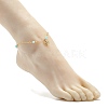 Natural Dyed White Jade Anklets for Women AJEW-AN00475-03-3