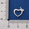 925 Sterling Silver Heart Charms STER-G045-01S-03-3