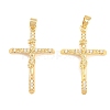 Easter Brass Micro Pave Clear Cubic Zirconia Pendants ZIRC-F148-14D-G-1