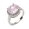 925 Sterling Silver Micro Pave Cubic Zirconia Finger Rings RJEW-B134-01A-02-4