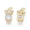 Brass Charms ZIRC-L087-039G-2