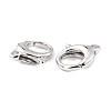 Brass Lobster Claw Clasps KK-D065-02P-3