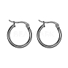 304 Stainless Steel Hoop Earrings X-EJEW-F105-11B-2