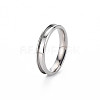 304 Stainless Steel Grooved Finger Ring Settings STAS-WH0039-01C-P-3