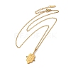 304 Stainless Steel Pandant Necklace for Men Women NJEW-O126-02G-01-1