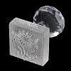 Clear Acrylic Soap Stamps with Handle DIY-XCP0002-91C-3