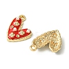 8Pcs 4 Colors Alloy Enamel Pendants ENAM-FS0001-63-2