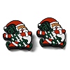 Santa Claus Christmas Food Grade Eco-Friendly Silicone Beads SIL-D001-02-1